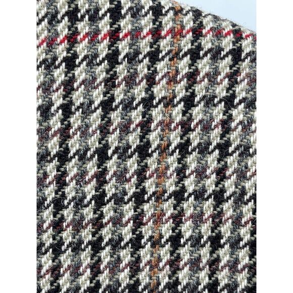 Thistle Woolens Blazer New Wool Houndstooth Double Breasted Made In UK Size 12 - Picture 9 of 13